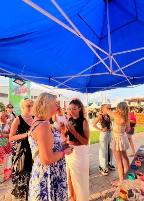 Glitter bar para festivales