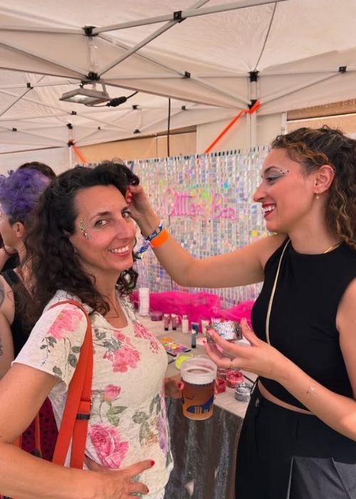 Glitter bar para festivales
