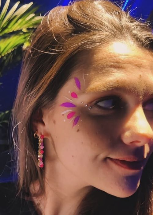 Pintura neon glitter bar